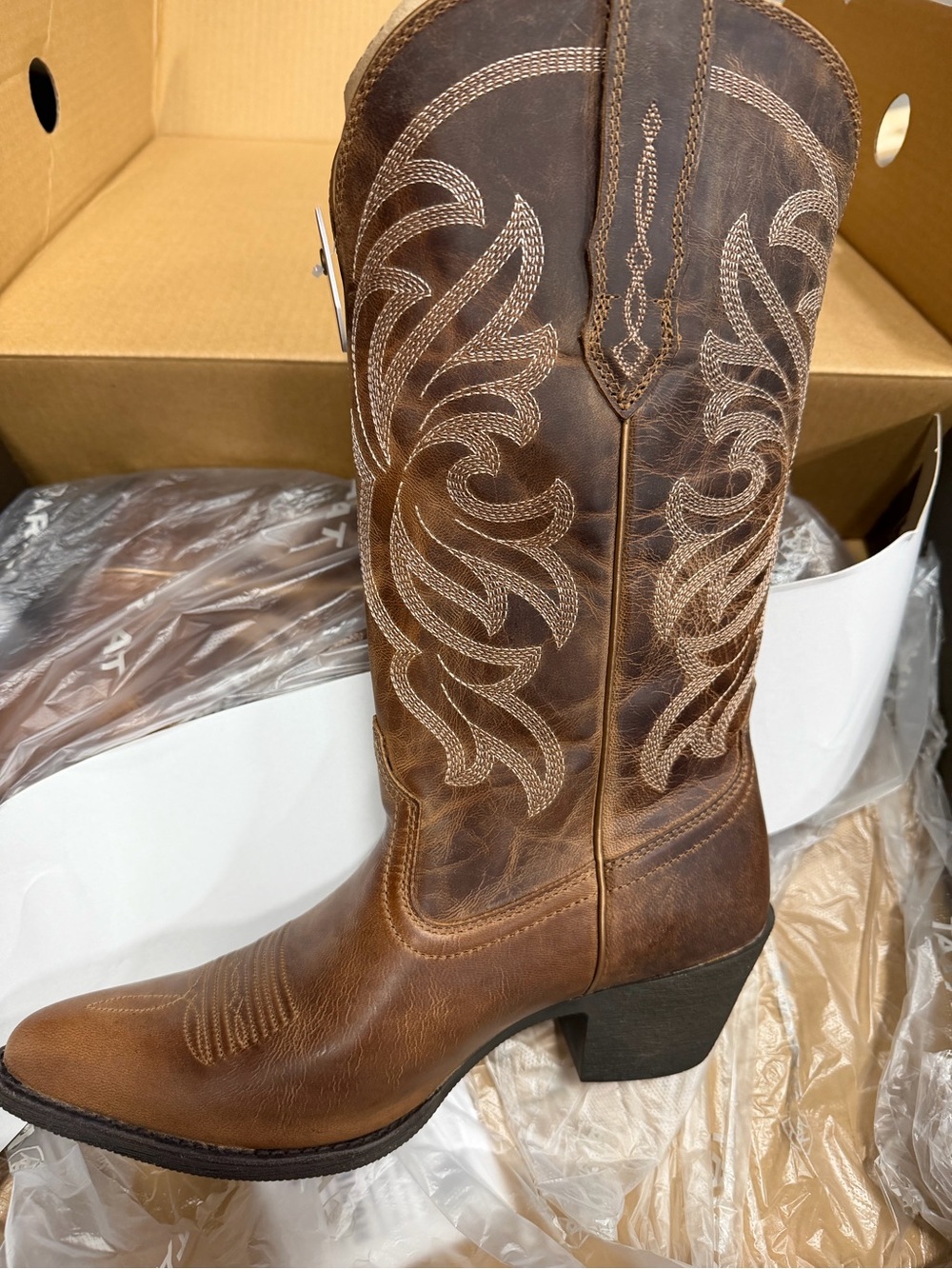 Ariat Mesa Tan Women's Heritage J Toe Western Boots